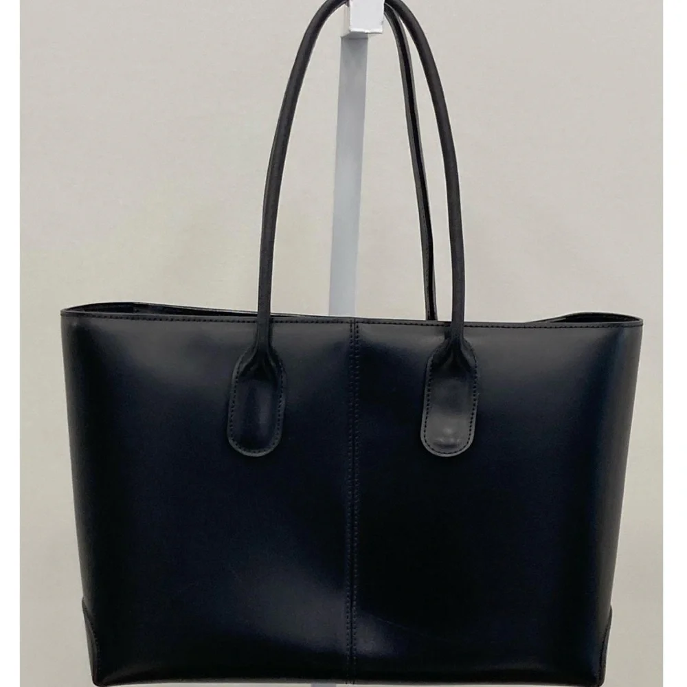 Stefano Bravo Structured Italian Leather Tote Bag